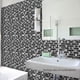 thumbnail image 4 of 10 piezas/lote de pegatinas de pared autoadhesivas 3D en blanco y negro para muebles, papel tapiz para cocina, mosaico cuadrado, decoración de suelo, calcomanías murales, 4 of 5