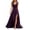 Purple, variant on Tqcoqu Women's V Neck Sleeveless Maxi Dress,High Side Slit Flowy Formal Evening Party Gown,Black Women's S-XXL