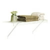 Rubbermaid 3' x 12" Steel White Linen Shelf Kit. Holds up to 10 lbs.