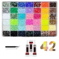 thumbnail image 2 of Colorful DIY Resin Rhinestone Kit for Bedazzling, 42000PC Resin Jelly Rhinestones for Bedazzling, 40 Colors 3mm Flatback Gems for Diamond Art 3Pcs B7000 Jewelry Glue for Bedazzled Nail Art, 2 of 7