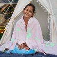 thumbnail image 2 of Winthome Glow in The Dark Throw Blanket Soft Microfiber Flannel Glowing Blanket Cozy Warm with Unicorn Pattern Pink 52"*68" Luminious Gifts for Kids Bed Sofa Couch, 2 of 6