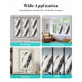 thumbnail image 6 of Window Privacy Film Marble Black Stained Glass Window Film Decorative Sun Block Window Cover Gold Foil Ceramic Style Cracks Scratches Window Clings Static Adhesive Sticker for Bathroom 17.7"x39.3", 6 of 7