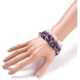 thumbnail image 3 of 1 juego de pulseras de cuentas de piedras mixtas, pulseras elásticas de piedras mixtas naturales, pulseras apilables, pulsera elástica de cuentas, juego de pulseras multicapa, 3 of 4