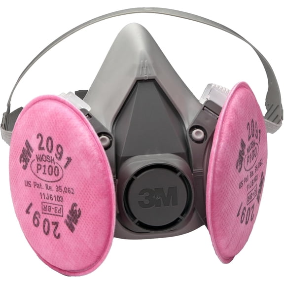 3M Half Facepiece Reusable Respirator Assembly Kit 6391 P100 Medium
