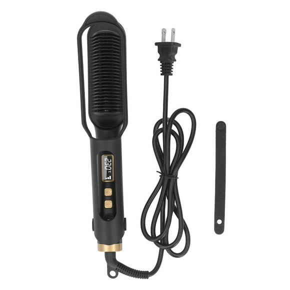 Cepillo alisador de cabello Nikou LED iones negativos temperatura ajustable 110-240 V