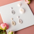 thumbnail image 6 of Irregular DIY Ceramic Earrings Soft Pottery Geometric Shape Hollow Earrings Cut Mold Earrings Polymer Clay Cutter Earrings Clay Shape Cutting Tool Polymer Clay Mold A, 6 of 8