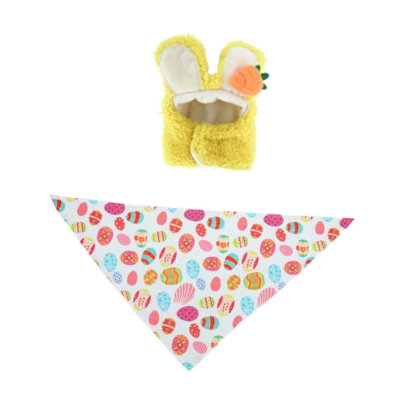 harayaa Costume d'Oie de Pâques, Costume d'Oie de Pâques, Chapeau de Printemps Drôle avec Oreilles de Lapin et Jaune