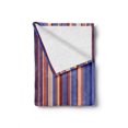 thumbnail image 2 of Abstract Soft Flannel Fleece Throw Blanket, Gradient Color Vertical Stripes Lines Art Retro Graphic Display, Cozy Plush for Indoor and Outdoor Use, 50" x 70", Violet Blue Salmon, by Ambesonne, 2 of 6