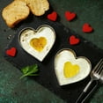 thumbnail image 6 of 6-Piece Heart-Shaped Stainless Steel Cookie Cutters – Multi-Use Baking Tools for Cookies, Fondant & Eggs, 6 of 7