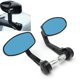 thumbnail image 2 of Un par de espejos laterales universales de 7/8' 22 mm Espejo para motocicleta/scooter/ciclomotor Accesorios universales para motocicleta Espejo retrovisor de plástico Reflector ajustable, 2 of 5