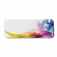thumbnail image 1 of Colorful Computer Mouse Pad, Abstract Art Illustration Ornamented of Rainbow Style Whirlpool Motif, Rectangle Non-Slip Rubber Mousepad Large, 31" x 12" Gaming Size, White and Multicolor, by Ambesonne, 1 of 2