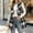 Black, variant on Sevevn Women's Plaid Open Front Sleeveless Vest Lapel Collar Mid‑Long Waistcoat with Pockets Fall Casual Outerwear Pink L