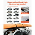 thumbnail image 2 of KFFKFF Inflatable Soft Roof Rack Bars, 37.6-Inch Universal Car Roof Rack Pads, 88LBS Loading Luggage Kayak Carrier with 2 Tie-Down Straps & Ropes, Hand Air Pump, Storage Bag, 2 of 9
