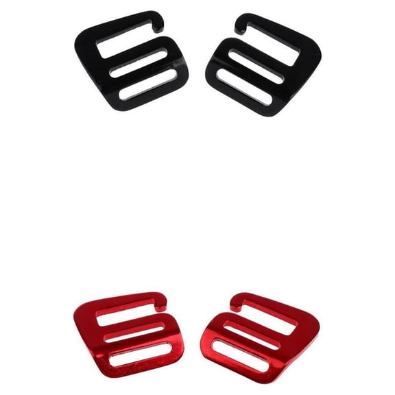 QSTDGVPW 4Pcs 1-inch G Hook Webbing Buckle Backpack Strap Belt Aluminium Fastener Clip -