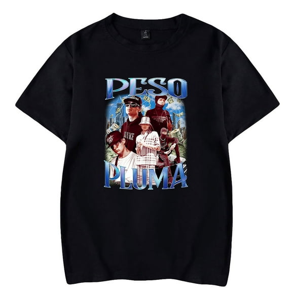 Peso Pluma T-shirt Crewneck Short Sleeve Tee Women Men Casual Streetwear Tshirt