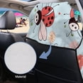 thumbnail image 5 of Garronmavis Cute Ladybug Car Seat Towel Cover Stain Resistant Breathable Non-Slip 1 PC Easy Install Front Seat Protector with Storage Bag for Cars SUV Trucks Sedan Van, 5 of 9
