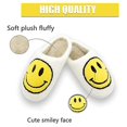thumbnail image 2 of Retro Smiling Face Soft Plush Comfy Warm Slip-on Slippers For Couples Winter Warm Indoor Supply zhangyuxiang LED, 2 of 2