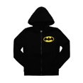 thumbnail image 3 of Batman Bat Signal Superhero Youth Black Zip-Up Fleece Hoodie-2T, 3 of 5