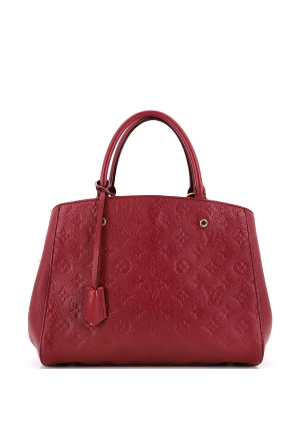 Pre-Owned Montaigne Handbag Monogram Empreinte Leather MM By Rebag