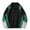 Green, variant on ZUKMRJPC Men's Patchwork Varsity Jacket Zipper Color Block Lightweight Waterproof Vintage Stand Collar Loose Windbreaker Jackets with Pocket