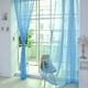 thumbnail image 1 of Cortinas modernas de gasa transparente (paquete de 2) | 200 cm x 80 cm | Cortinas de cristal lavables y filtrantes para decoración del hogar, 1 of 2