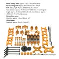 thumbnail image 4 of Metal Front Rear Swing Arm Assembly Kit Drive Shafts Remote Control Car Upgrade Spare Part Replacement for Wltoys 144002 144001 Gold, 4 of 7