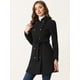 thumbnail image 4 of Abrigo de Invierno Allegra K para Mujer Cuello Peter Pan Negro M, 4 of 6