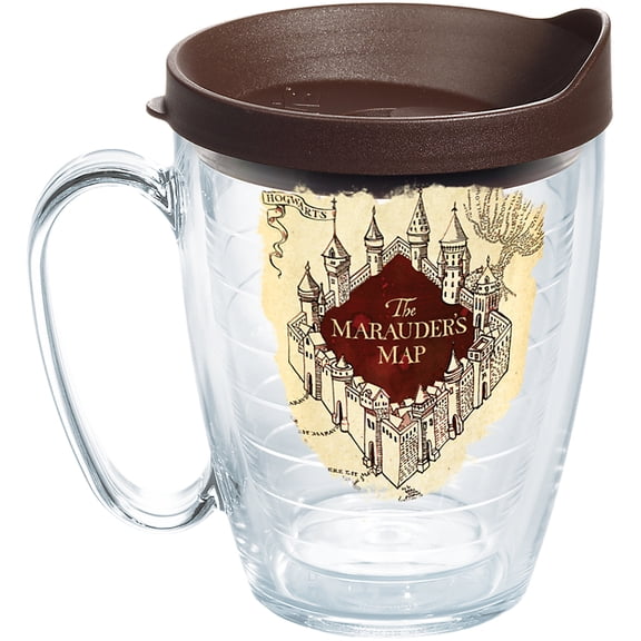 Tervis Harry Potter The Marauder's Map Made in USA Double Walled  Insulated Tumbler Travel Cup Keeps Drinks Cold & Hot, 16oz Mug with Handle, Classic