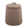 thumbnail image 1 of Pouf de Rangement Saybrook, Marron Clair, 1 of 7