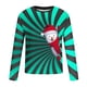 thumbnail image 4 of Blusas y camisas de manga larga con cuello redondo para hombre, estilo casual, cuello redondo, manga larga, camiseta estampada de Halloween, blusa de poliéster para hombre., 4 of 5