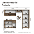 thumbnail image 3 of Cocina Integral Completa Madesa Emilly Sin Tarja 229Cm - Marrón/Blanco, 3 of 11