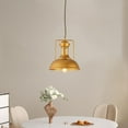 thumbnail image 7 of Vintage Gold Metal Pendant Light Fixture for Dining Room, Retro Industrial Style Pendant Lamp for Kitchen Island, American Farmhouse Pendant Light, Rustic Pendant Lighting for Over Table, 7 of 7