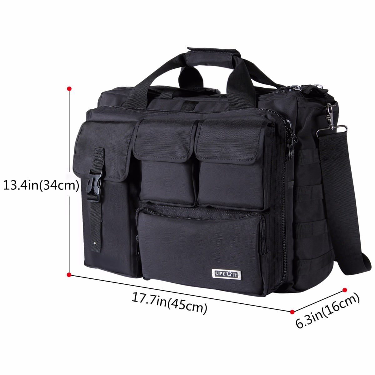 Lifewit Laptop Bag Tactical Briefcase Computer Shoulder Handbags Messenger 17 3