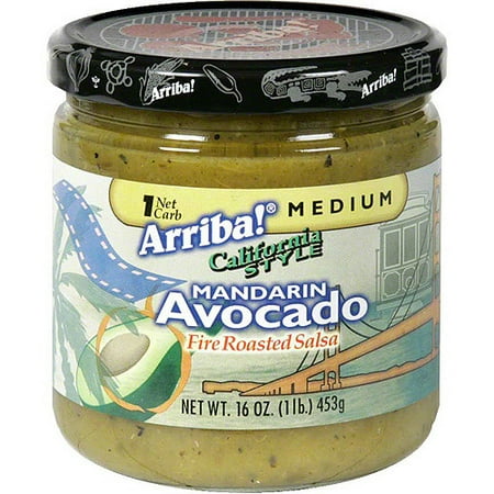 Arriba! Avocado With Fire Roasted Tomatillos Salsa, 16 oz (Pack of 6)