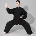thumbnail image 1 of SAILING Ropa de Tai Chi de algodón suave para hombres y mujeres, ropa de artes marciales de Kung Fu, 1 of 3