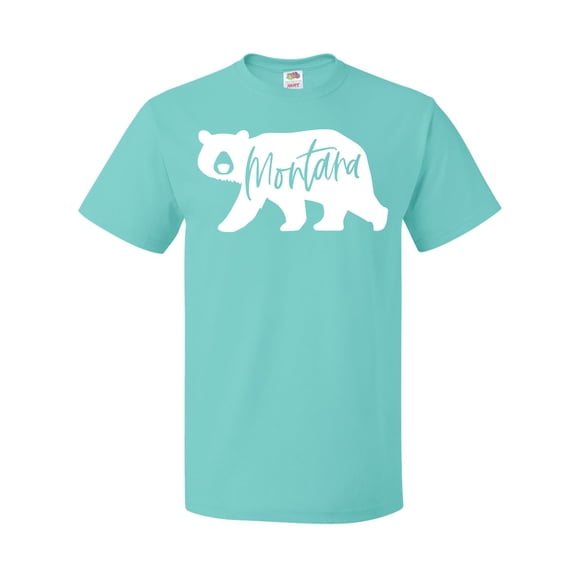 Inktastic Montana White Bear Silhouette T-Shirt