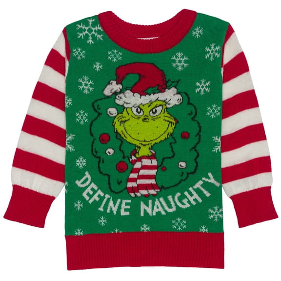 Dr. Seuss - The Grinch Define Naught Wreath