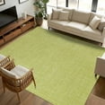 thumbnail image 3 of Fruit Green 8x10 Area Rugs, Farmhouse Burlap Solid Green Color Modern Linen Texture Non-Skid Rubber Backing Large Rectangle Rugs - Living Room Bedroom Home Office, Indoor Floor Carpets Washable Rug, 3 of 9