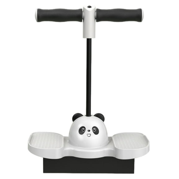 BLEEUS Elastic Sports Ball With Handle Fitness Bouncing Toy For Outdoor Play Fitness Supplies (Panda)