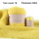 thumbnail image 2 of Juego de ovillos de hilo de 50g y 20g, bufanda de invierno de 2 hebras, Kit de hilo de ganchillo tejido a mano suave, suministros para tejer gorro, accesorio de costura, amarillo brillante Inevent HA010946-29, 2 of 7