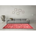 thumbnail image 3 of Ahgly Company Indoor Square Abstract Red Modern Area Rugs, 5' Square, 3 of 4