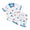 White, variant on Hiijoy Toddler Boys Cotton Outfits Plane Print Short Sleeve T-Shirt Shorts Set, Sizes 2-8