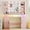 1.No stool-Pink, variant on FANRAL 43'' Vanity Desk with 10 Lights & Under-Table RGB Strip,Built-in Power Outlets,Cushioned Stool & Large Storage,Dressing Table for Bedroom Bathroom Grooming,White Vanity