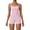 Pink, variant on Workout Sets for Women Yoga 2 Piece Outfit Solid Color Seamless Tank Top with Shorts Sports Fitness Activewear
