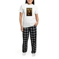 thumbnail image 5 of CafePress - Pandemic Mona Lisa Pajamas - Women's Short Sleeve Print T-Shirt and Pants Light Cotton Pajama Set, 5 of 7