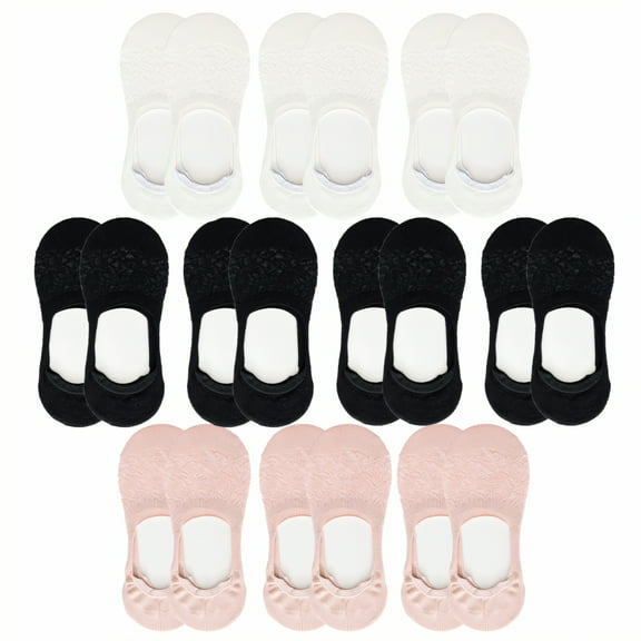 TELOLY 6Pairs Ankle Socks for Women,100%Cotton Womens Socks Size 7-9,Socks for Women Ankle
