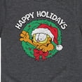 thumbnail image 3 of Garfield - Happy Holidays Wreath - Toddler And Youth Short Sleeve Graphic T-Shirt, 3 of 5