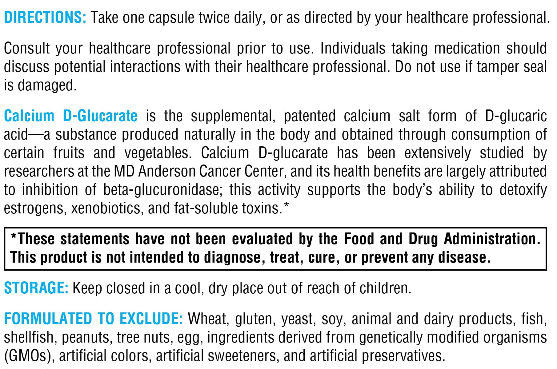 XYMOGEN Calcium D-Glucarate - Supports Endocrine Health & Liver Detox Pathways - Vegan, Gluten-Free & Non-GMO - 90 Capsules