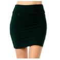 thumbnail image 2 of Falda lápiz informal para mujer, falda corta ajustada, falda estilo ejecutivo, 2 of 5