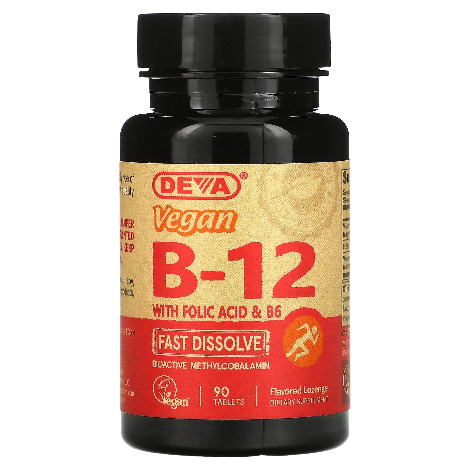 Deva Nutrition Deva  B12, 90 ea